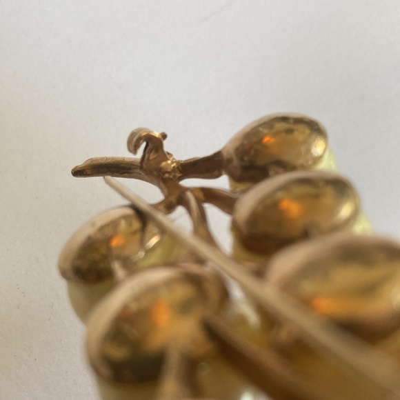 Vintage faux pearl cluster branch pin brooch - Picture 6 of 9